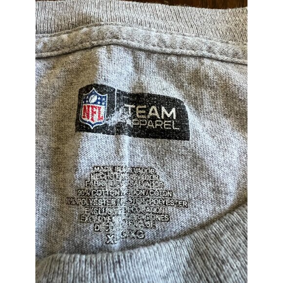 NFL Team Apparel Giants Patriots XLVI 2012 Super Bowl Short Sleeve T-Shirt XL - Picture 4 of 7